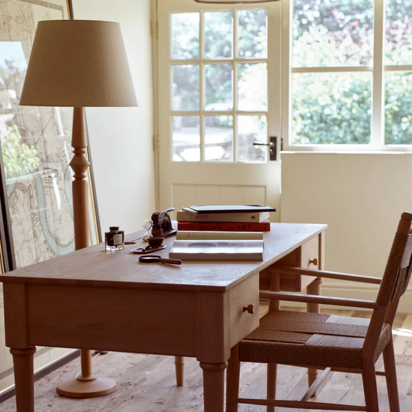 Chalford Floor Lamp, Natural Oak