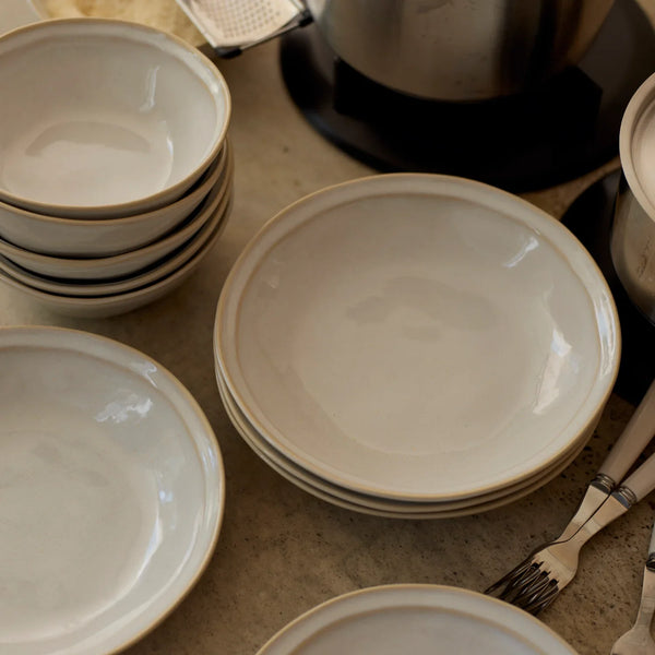 Clovelly Pasta Bowl - Reactive White, Set of 6