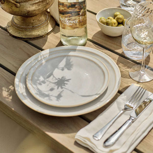 Clovelly Dinner Plate - Reactive White, Set of 6