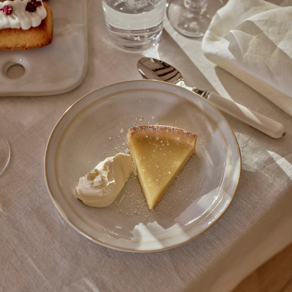 Clovelly Side Plate, Reactive White - Set of 6