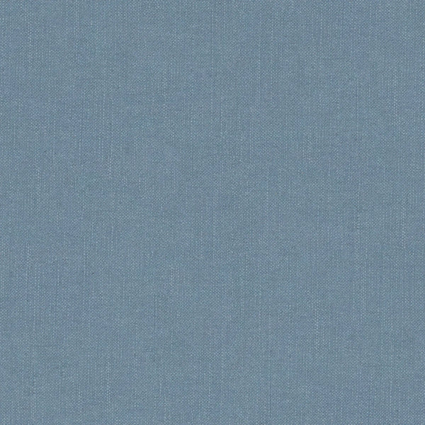 Cotton Linen Fabric Swatch, Flax Blue