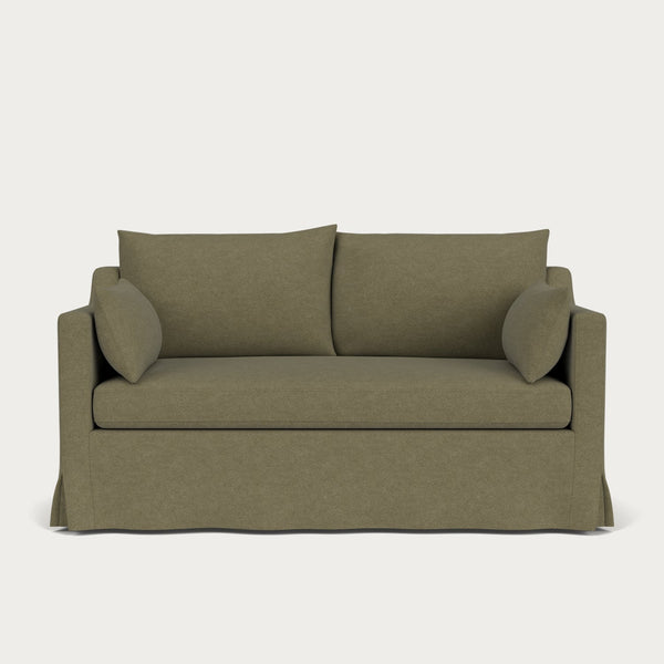 Neptune Sofas Medium Eliza Loose Cover Sofa, Signature Moss