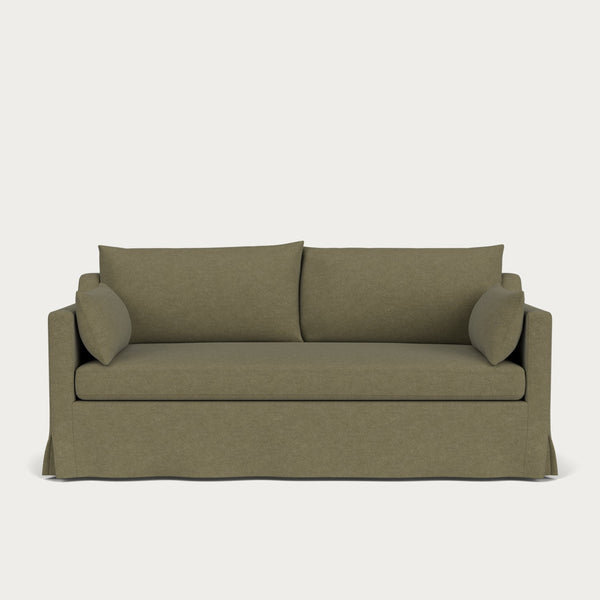 Neptune Sofas Large Eliza Loose Cover Sofa, Signature Moss