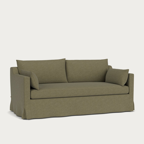 Neptune Sofas Eliza Loose Cover Sofa, Signature Moss