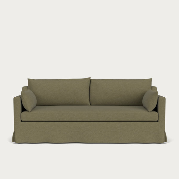 Neptune Sofas Grand Eliza Loose Cover Sofa, Signature Moss