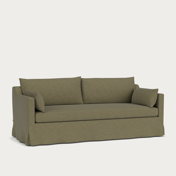 Neptune Sofas Eliza Loose Cover Sofa, Signature Moss