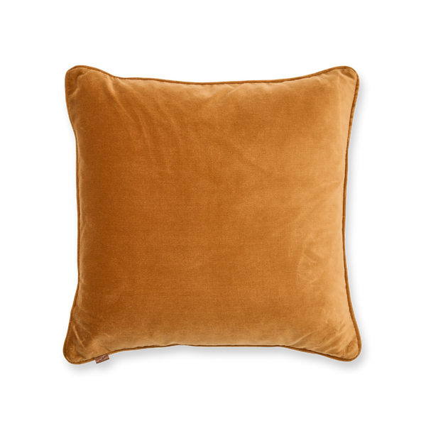 Florence Scatter Cushion, Cotton Velvet - Mustard