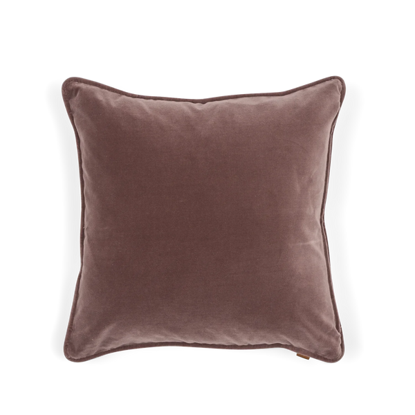 Florence Scatter Cushion, Cotton Velvet - Otter Pink