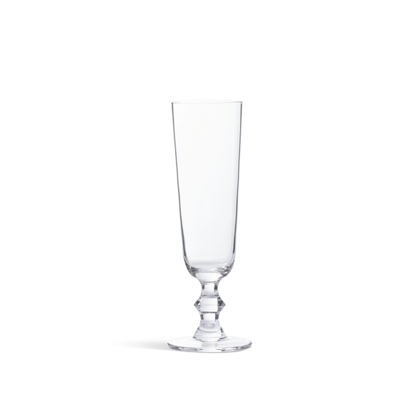 Greenwich stemmed Champagne Flute on white background