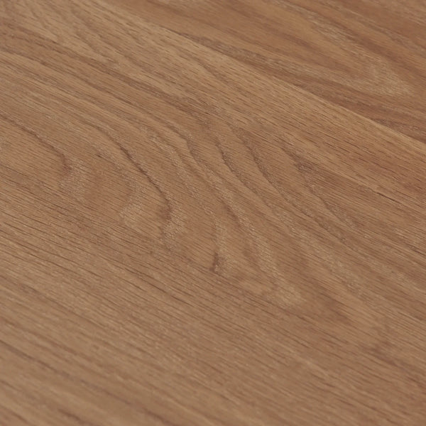 A close-up view of a warm medium-brown wood grain surface with visible natural texture and linear patterns.
