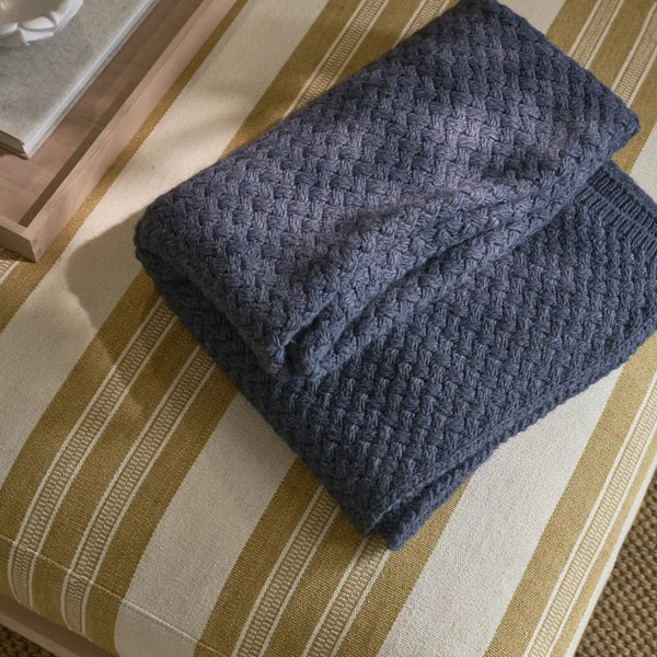 Hetton Throw, Navy