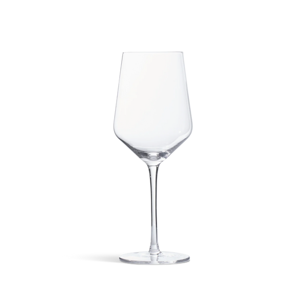 Hoxton stemmed red wine glass on white background