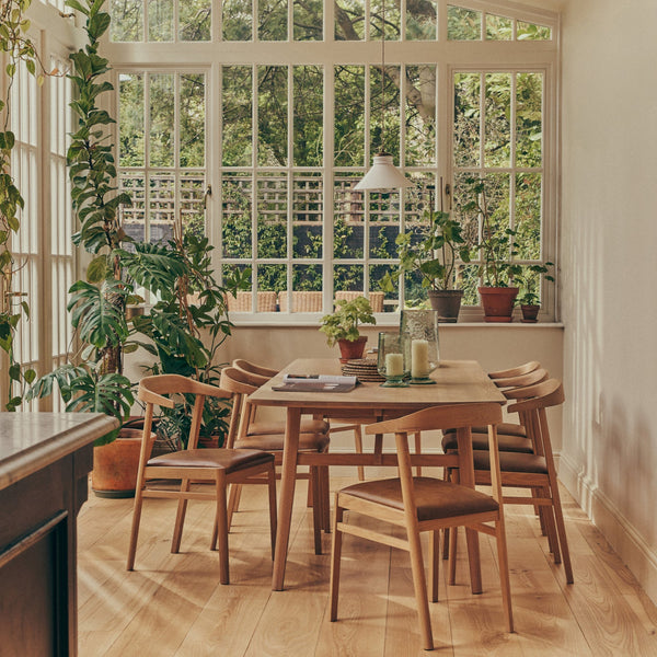 Neptune Tables Borough 8 Seater Rectangular Dining Table, Natural Oak