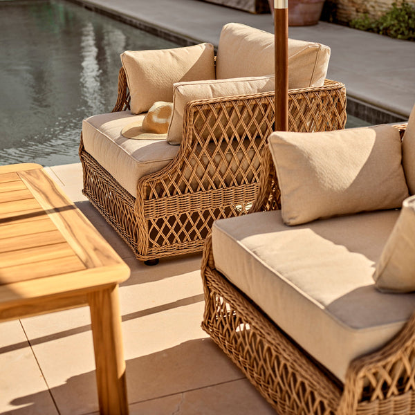 Neptune Garden Sets Longmeadow Garden Sofa, Armchairs & Kew Coffee Table Set