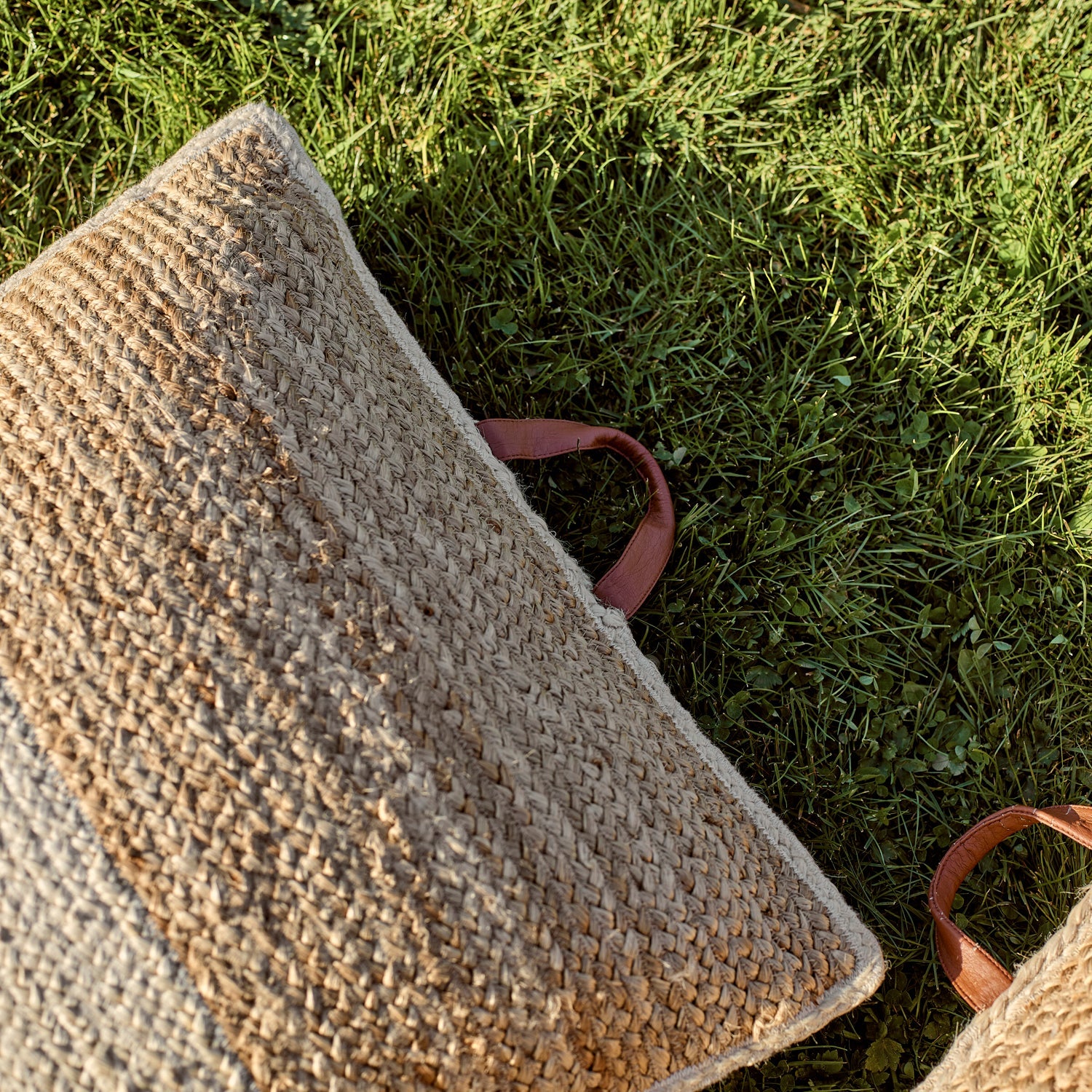 Neptune Cushions Orissa Woven Floor Cushion, Natural