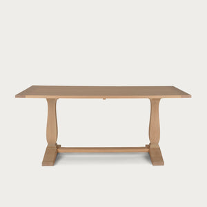 Harrogate 6 Seater Rectangular Dining Table, Natural Oak
