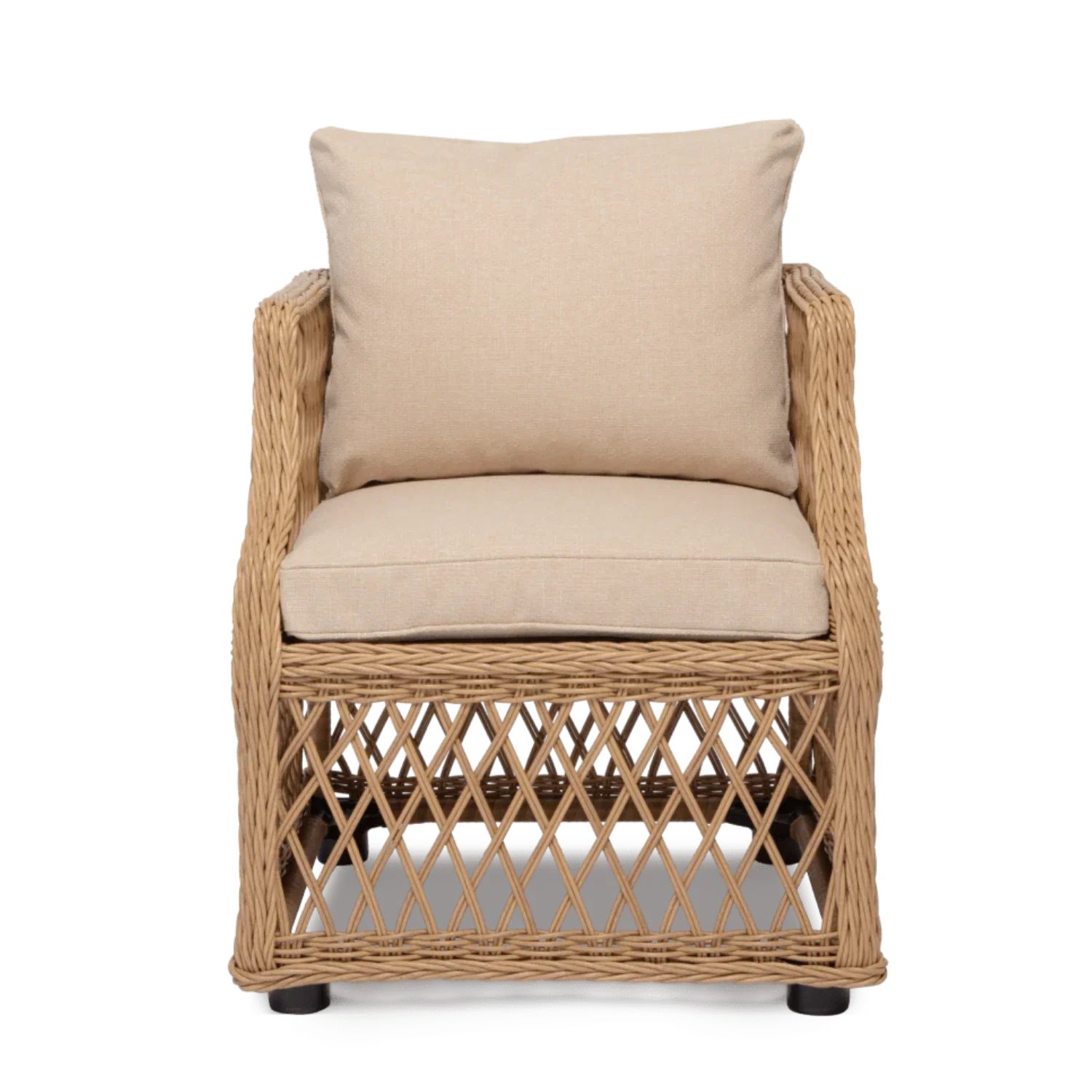 Neptune Seasonal_Garden_Outdoor dining and carver chairs Longmeadow Wicker Carver Garden Dining Chair