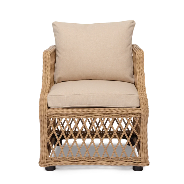 Neptune Seasonal_Garden_Outdoor dining and carver chairs default Renewed Longmeadow Wicker Carver Garden Dining Chair