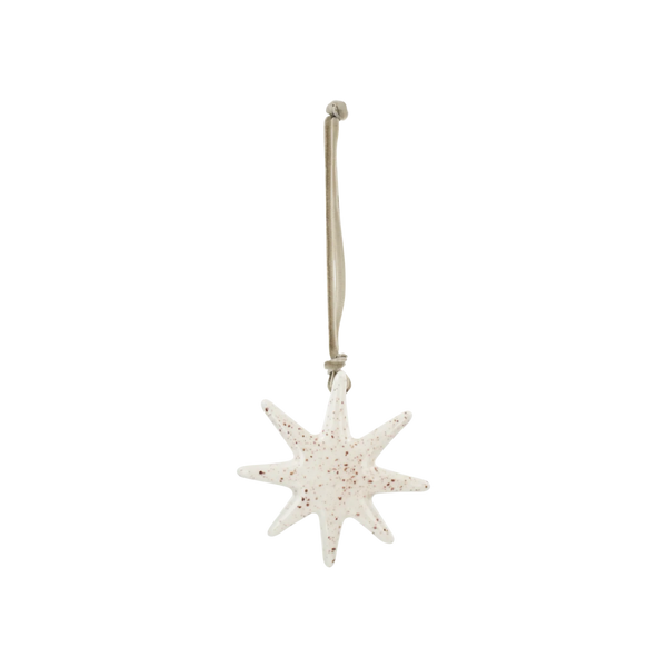 Mirabel Ceramic Star Hanging Decoration