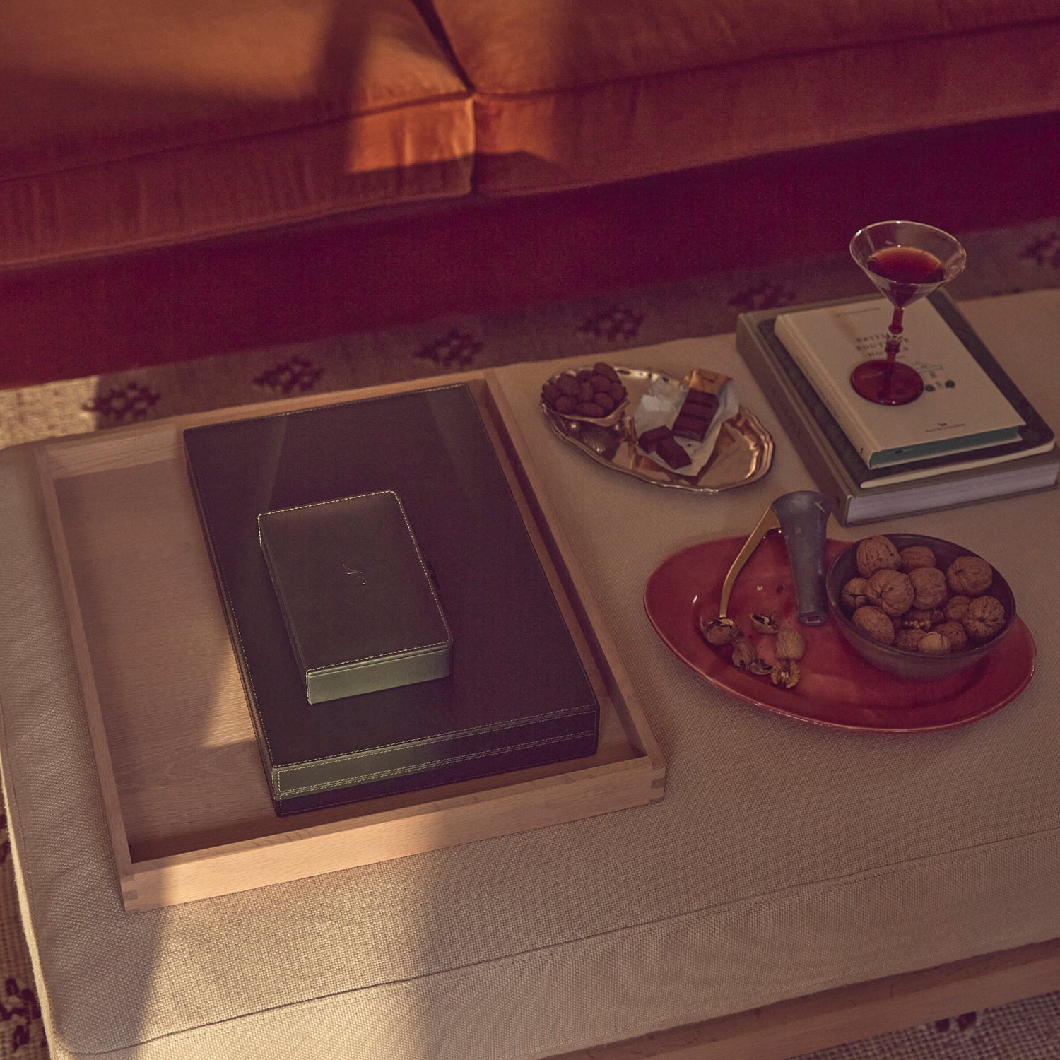 Neptune Accessories_Living accessories_Stationery & books default Neptune Leather Backgammon Set, Constable Green