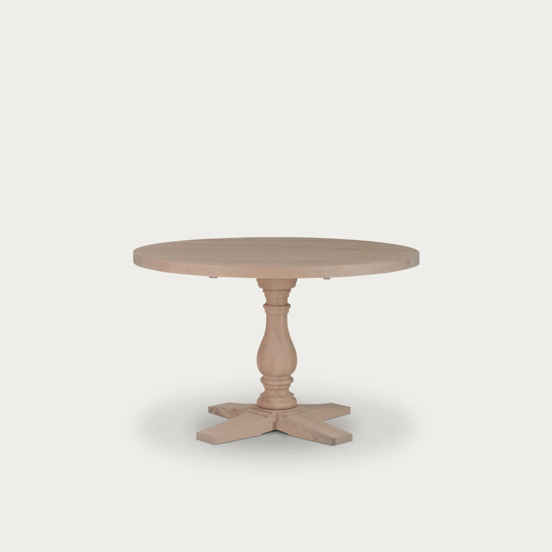 Balmoral 4 Seater Round Oak Dining Table – Neptune