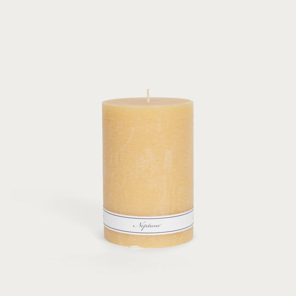 Neptune Candles Blyton Pillar Candle, Saffron