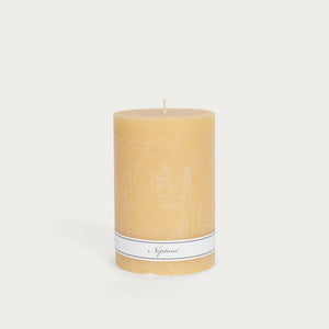 Neptune Candles Blyton Pillar Candle, Saffron