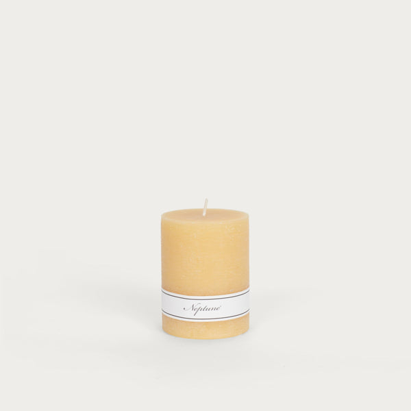 Neptune Candles Blyton Pillar Candle, Saffron