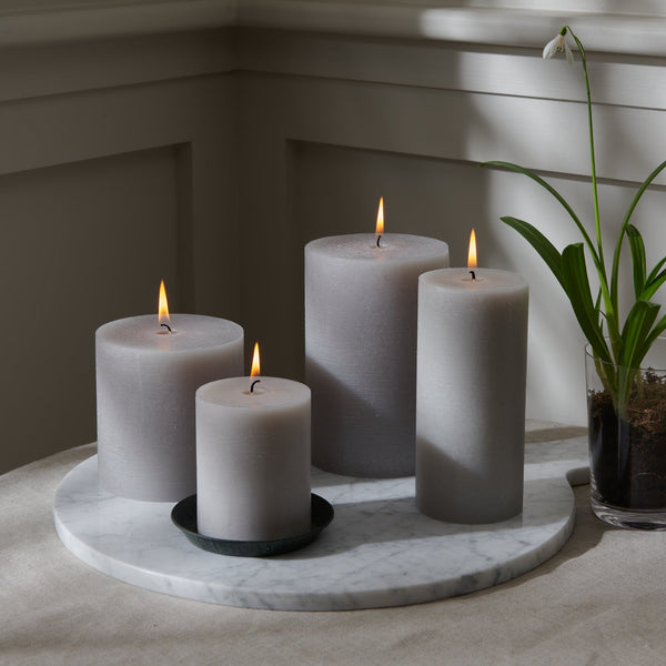 Neptune Candles Blyton Pillar Candle, Mist