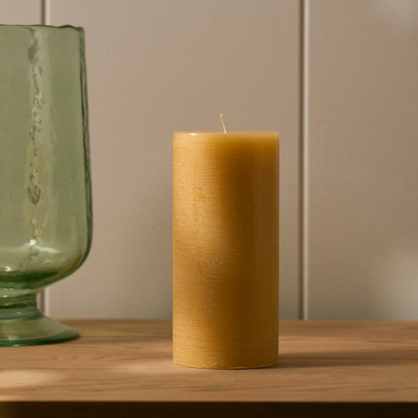 Neptune Candles 7x15cm Blyton Pillar Candle, Saffron