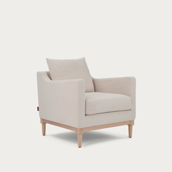 Neptune Furniture_Upholstery_Sofas default Renewed Eliza Armchair - Sig Lin Moss  - Natural Oak Legs