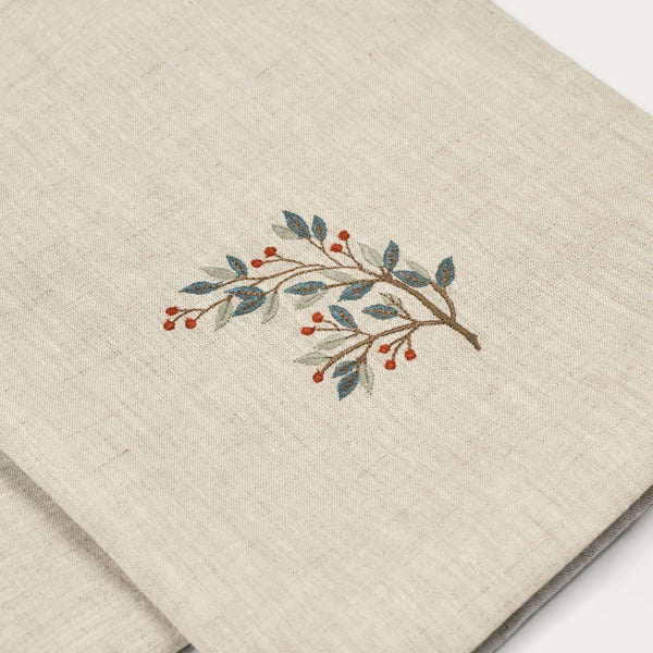 Neptune Accessories_Tabletop_Table linens default Festive Spring Embroidered Napkins, Set of 4
