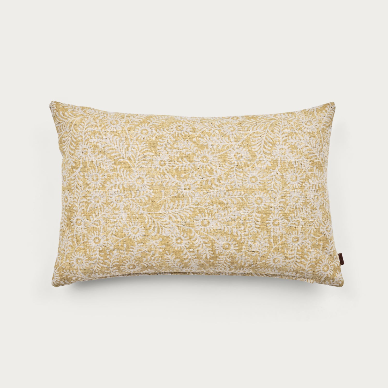 Neptune Cushions Grace Orla Floral Bolster Scatter Cushion, Saffron