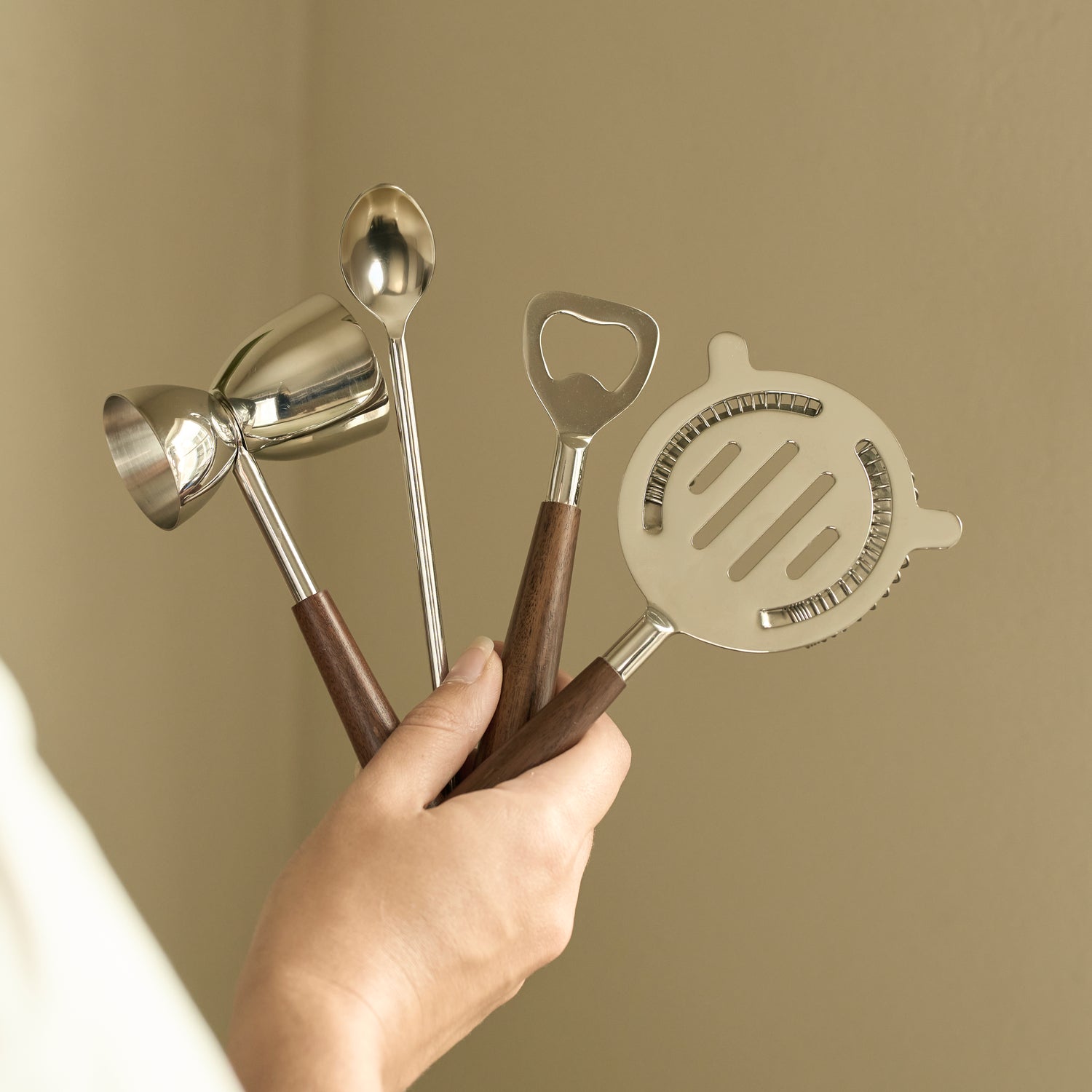 Neptune Accessories_Tabletop_Kitchen access default Holland Stainless Steel Bar Tools, 4pc Set