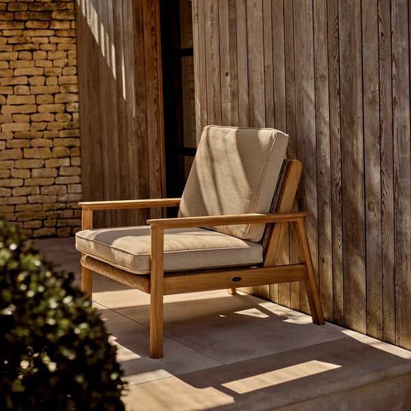 Neptune Armchairs Kew Teak Armchair with Natural Cushions
