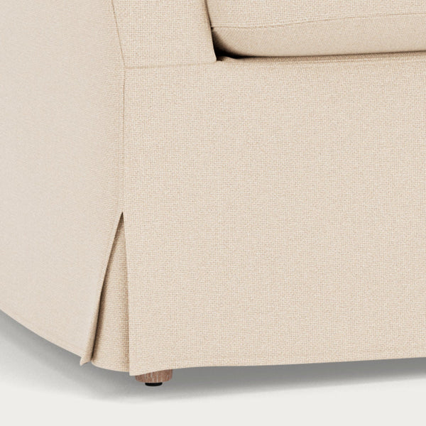 Neptune Furniture_Upholstery_Sofas default Renewed Long Island 3 Seater Sofa - Heavyweight Linen Pale Oat with Natural Oak Legs
