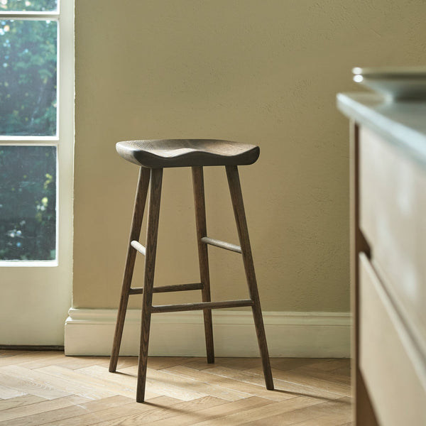 Neptune Furniture_Living & dining furniture_Dining & bar stools default Renewed Ludlow Oak Bar Stool, Darkened Oak