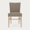 Neptune Upholstered Dining Chair Miller Heavyweight Linen Dining Chair in Spelt with Vintage Oak Legs