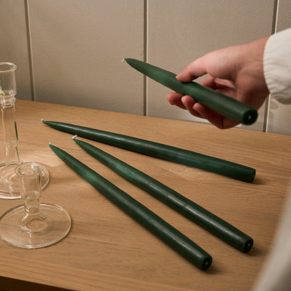 Neptune Candles Constable Green Nightingale Tapered Candles, Set of 4