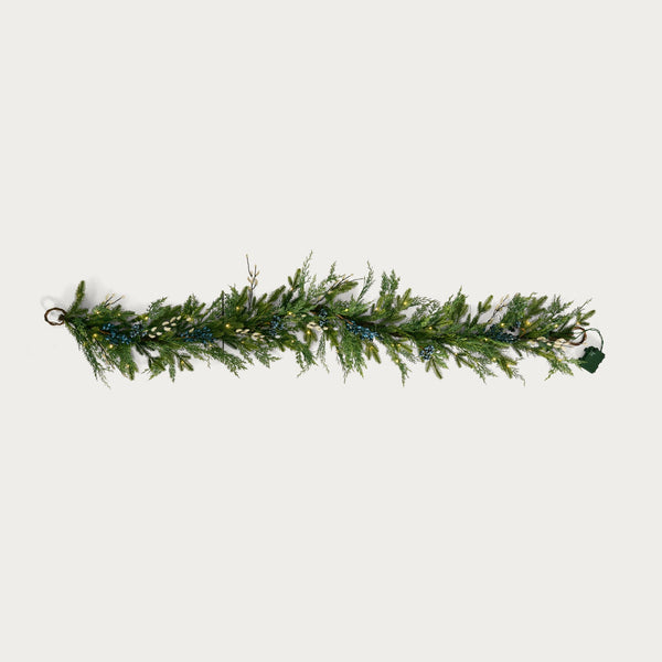 Neptune Seasonal_Christmas_Christmas accessories default Pussy Willow & Foliage Pre-lit Garland