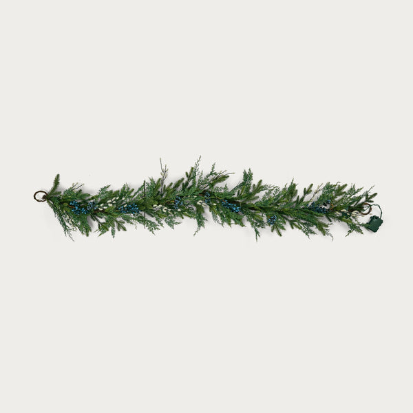 Neptune Seasonal_Christmas_Christmas accessories default Pussy Willow & Foliage Pre-lit Garland