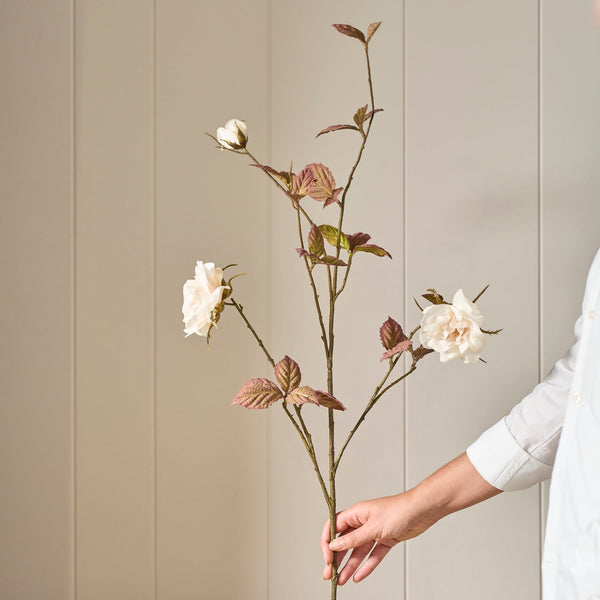 Neptune Accessories_Living accessories_Faux flowers & plants default Rose Leaf Spray, Soft Pink