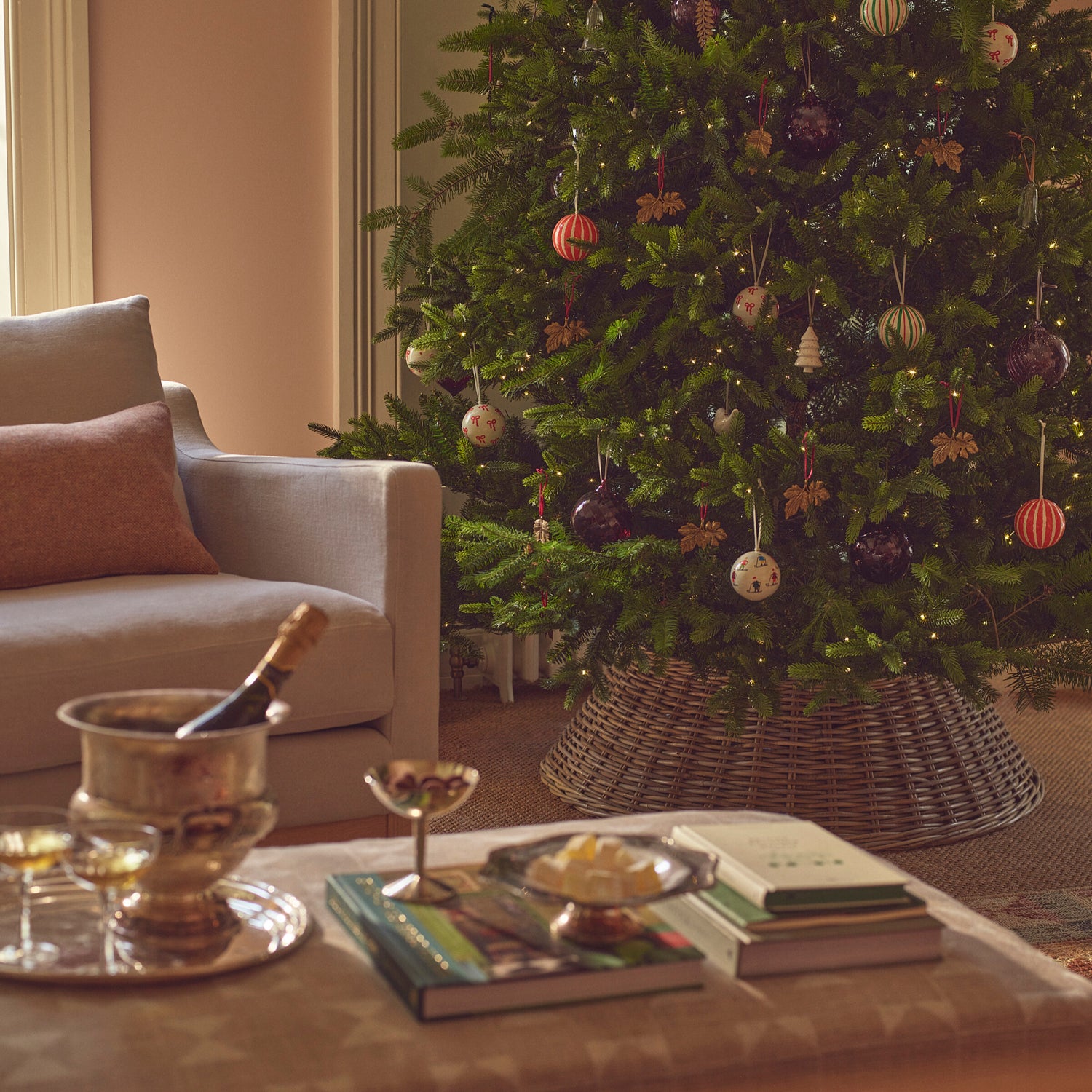 Neptune Seasonal_Christmas_Christmas accessories Silverton Rattan Tree Skirt