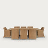 Neptune Garden Sets Honey Stanway 8 Seater Dining Set with Carver Chairs
