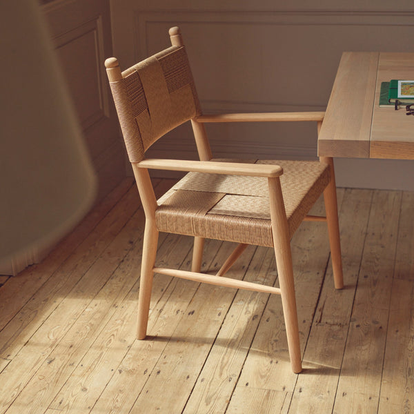 Neptune Furniture_Living &amp; dining furniture_Dining &amp; bar stools default Renewed Tilbury Oak &amp; Rattan Carver Chair