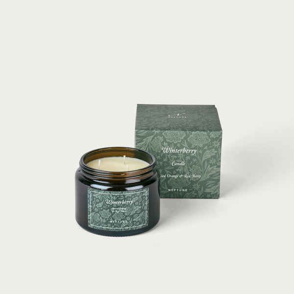 Neptune Seasonal_Christmas_Christmas fragrance default Winterberry 3 Wick Candle, Spiced Orange & Red Berry