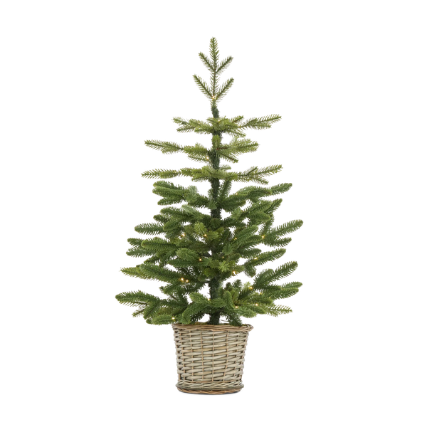 Normand Tabletop Pre-lit Christmas Tree, Medium