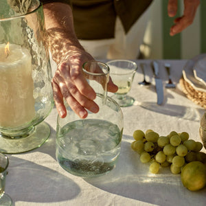 Neptune Glassware Primrose Green Glass Carafe