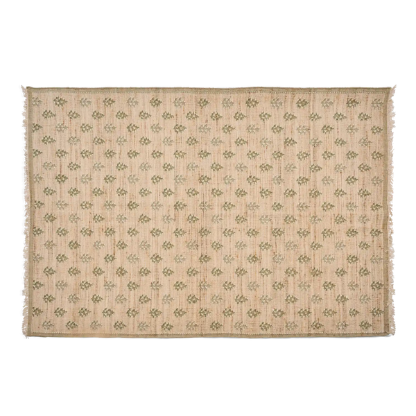 Rona rug in cactus shown with white background