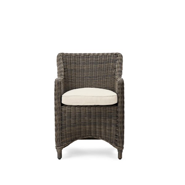Neptune Seasonal_Garden_Outdoor dining and carver chairs default Stanway Wicker Garden Carver Dining Chair, Reed